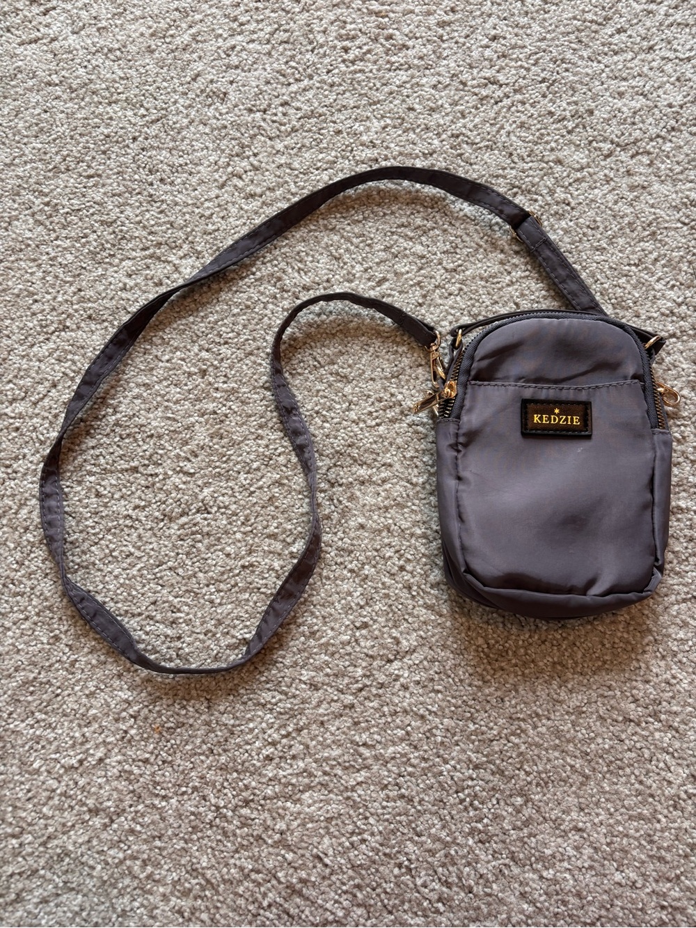 Kedzie Compact Crossbody Bag in Gray
